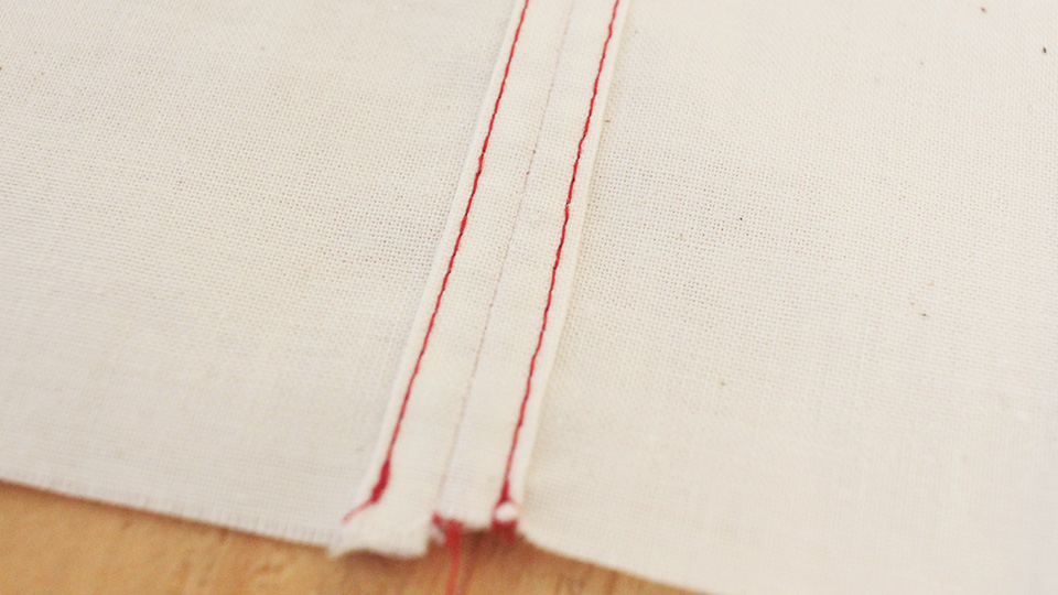 割り伏せ縫い 端処理