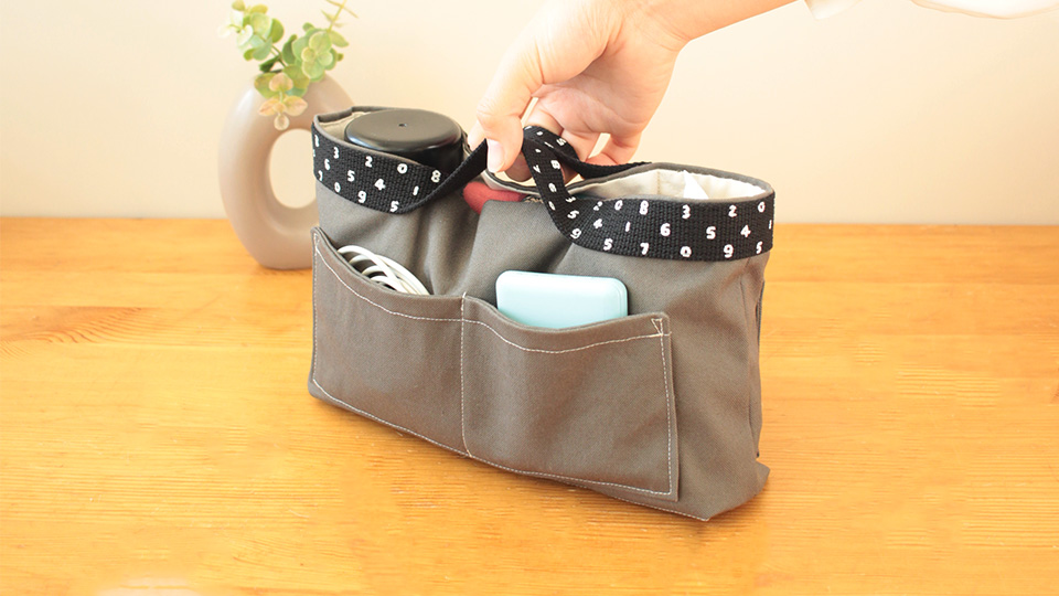 トーカイオリジナル新作ソーイングレシピ「バッグインバッグ」手持ち