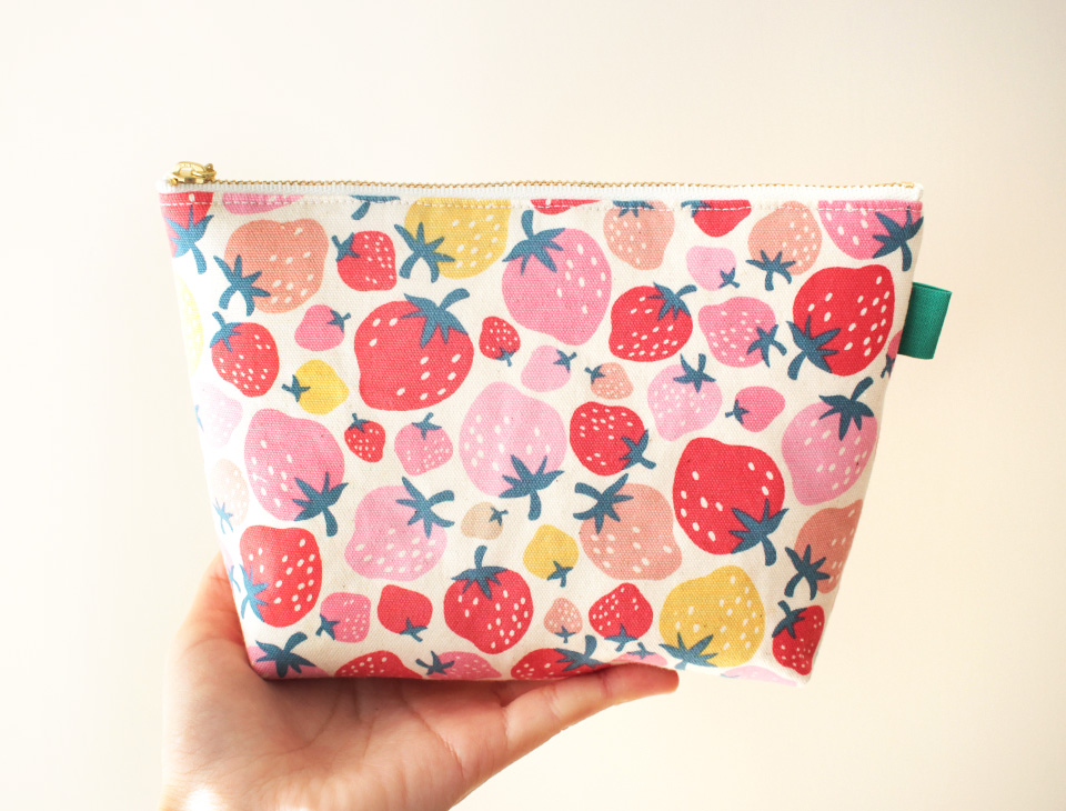 マチ付シンプルポーチ