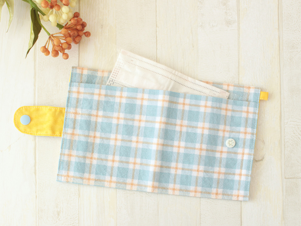 ティッシュケース 横ポケット