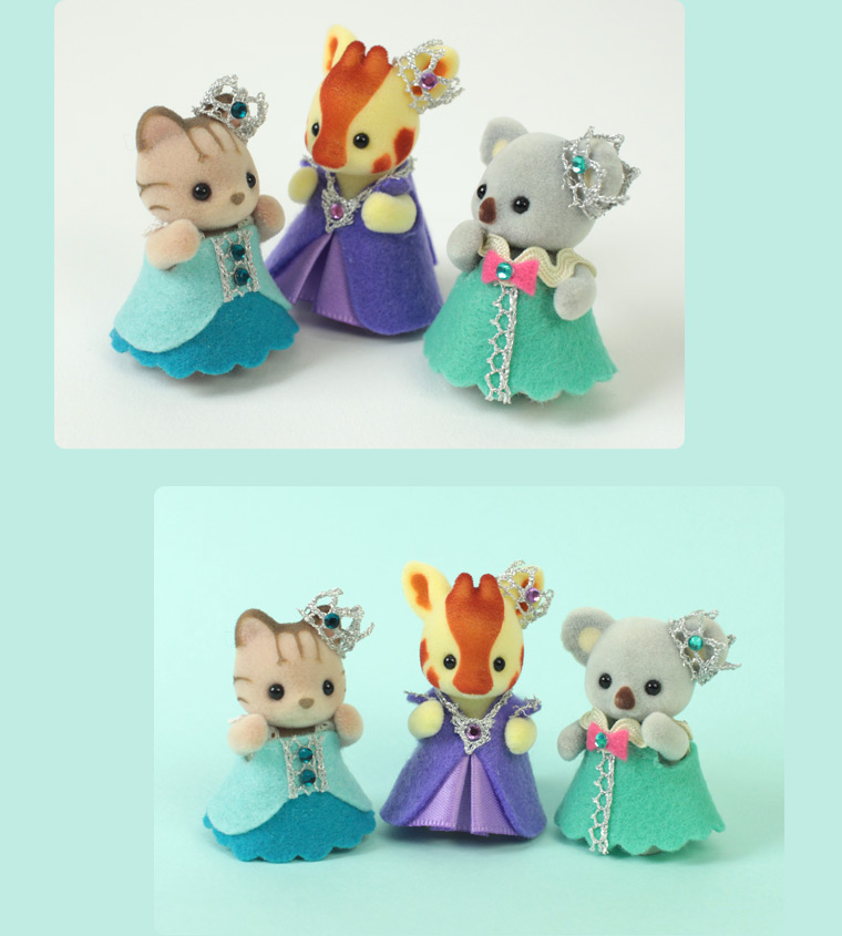 宝石プリンセスコスチューム～クールカラー～【シルバニアファミリー×トーカイハンドメイドワークショップ】
