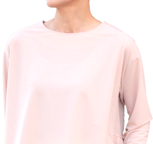 クライ・ムキ式ソーイングスクールイベント講習会作品／バックフリルプル