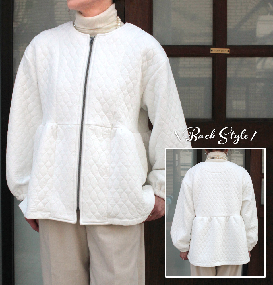 2026年2月のフリーパターン JK-725 ペプラムブルゾン