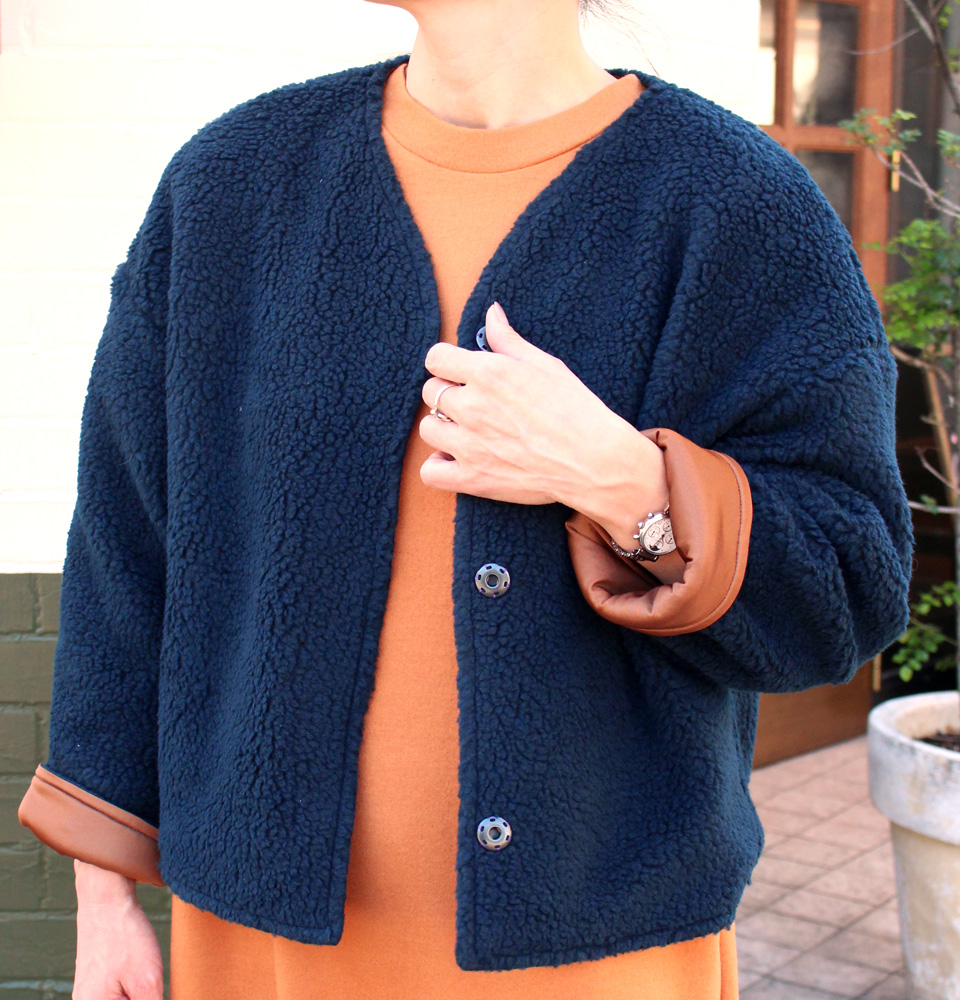 クライ・ムキ式ソーイングスクールのフリーパターン CD-418 裏付きブルゾン