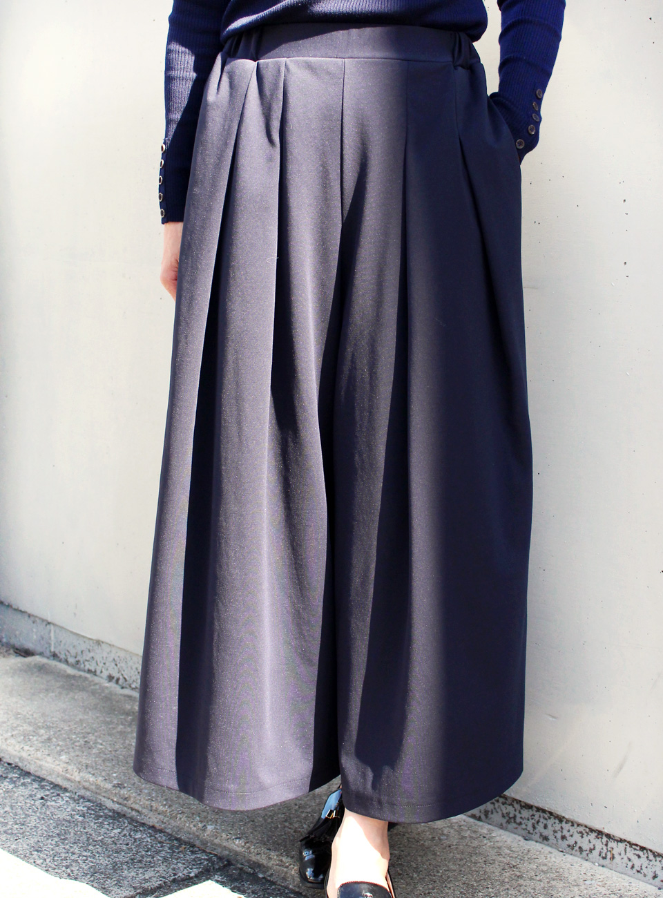 クライ・ムキ式ソーイングスクールのフリーパターン PT-420 ディープタックパンツ