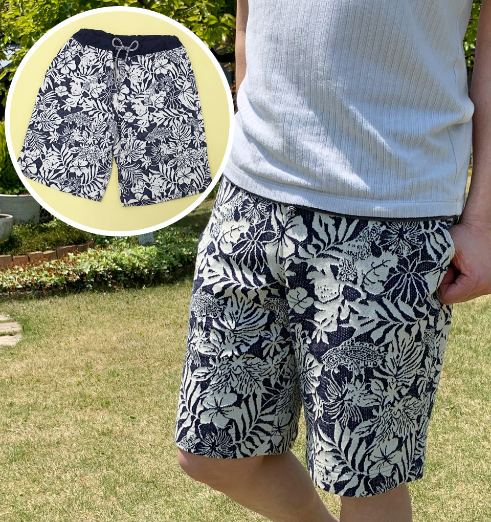 クライ・ムキ式ソーイングスクールのフリーパターン MPT-450 メンズハーフパンツ