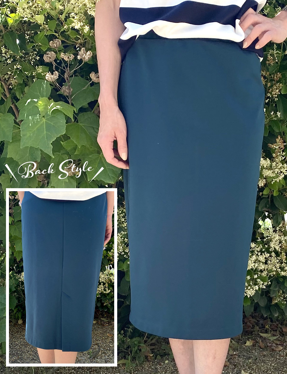 クライ・ムキ式ソーイングスクールのフリーパターン SK-453 タイトスカート