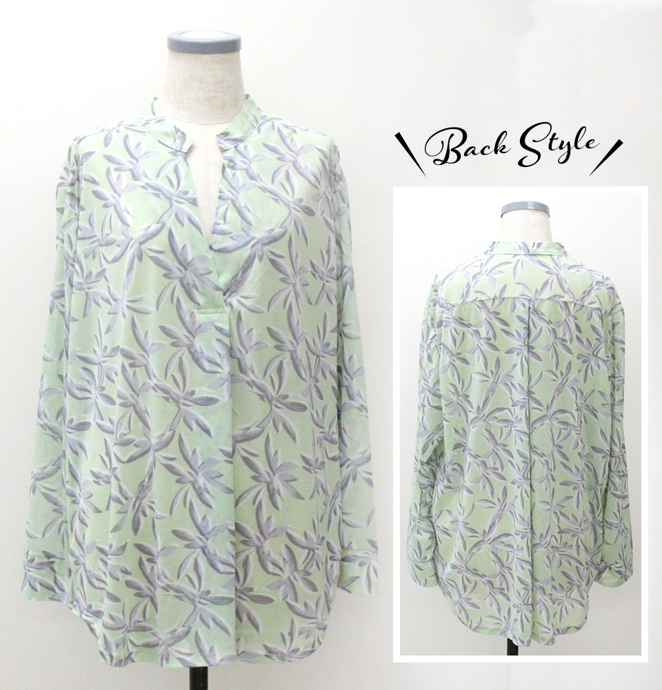 クライ・ムキ式ソーイングスクールのフリーパターン LT-455 スタンドカラーシャツ