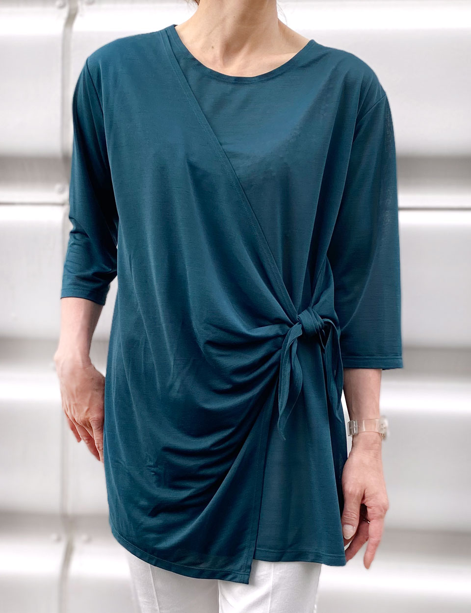 クライ・ムキ式ソーイングスクールのフリーパターン T-467 カシュクール風チュニック