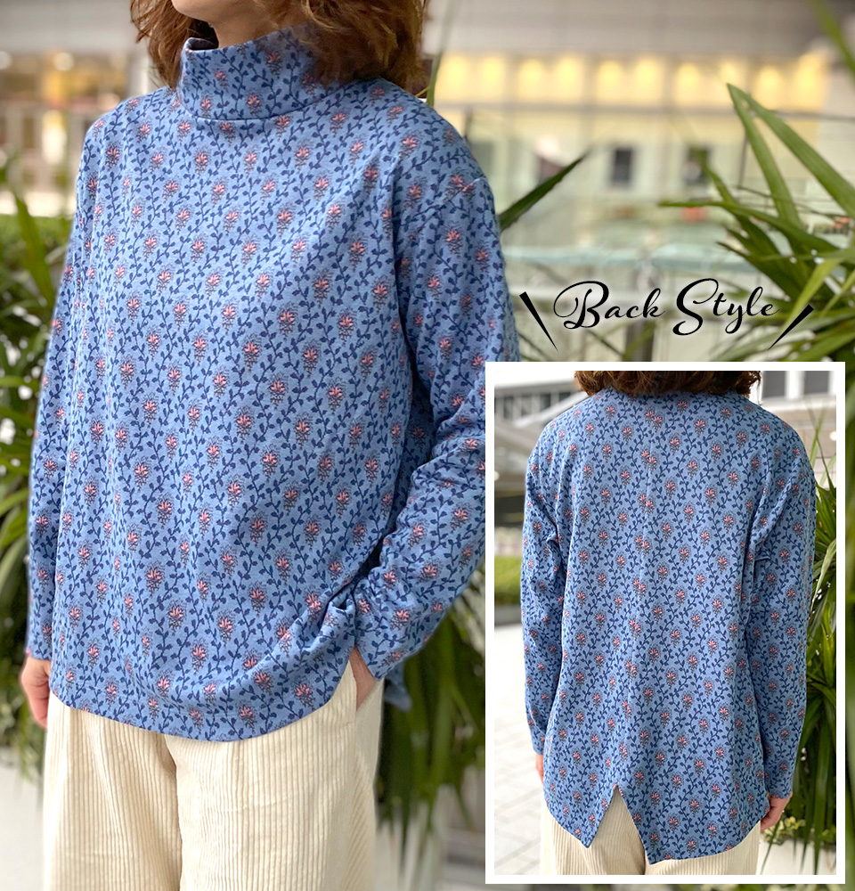 クライ・ムキ式ソーイングスクールのフリーパターン T-487 バックスリットプル