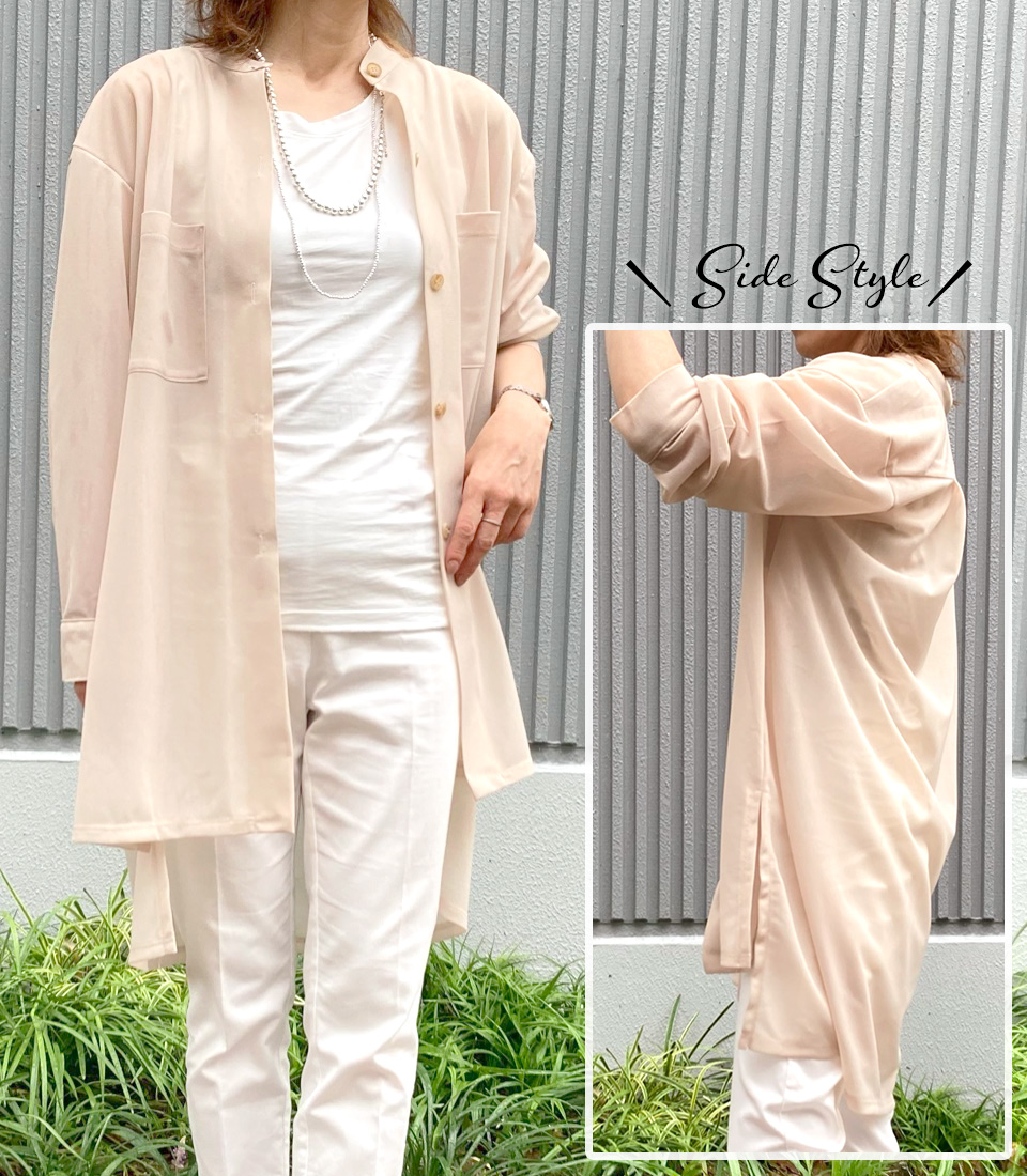 クライ・ムキ式ソーイングスクールのフリーパターン T-509 ボリュームシャツ