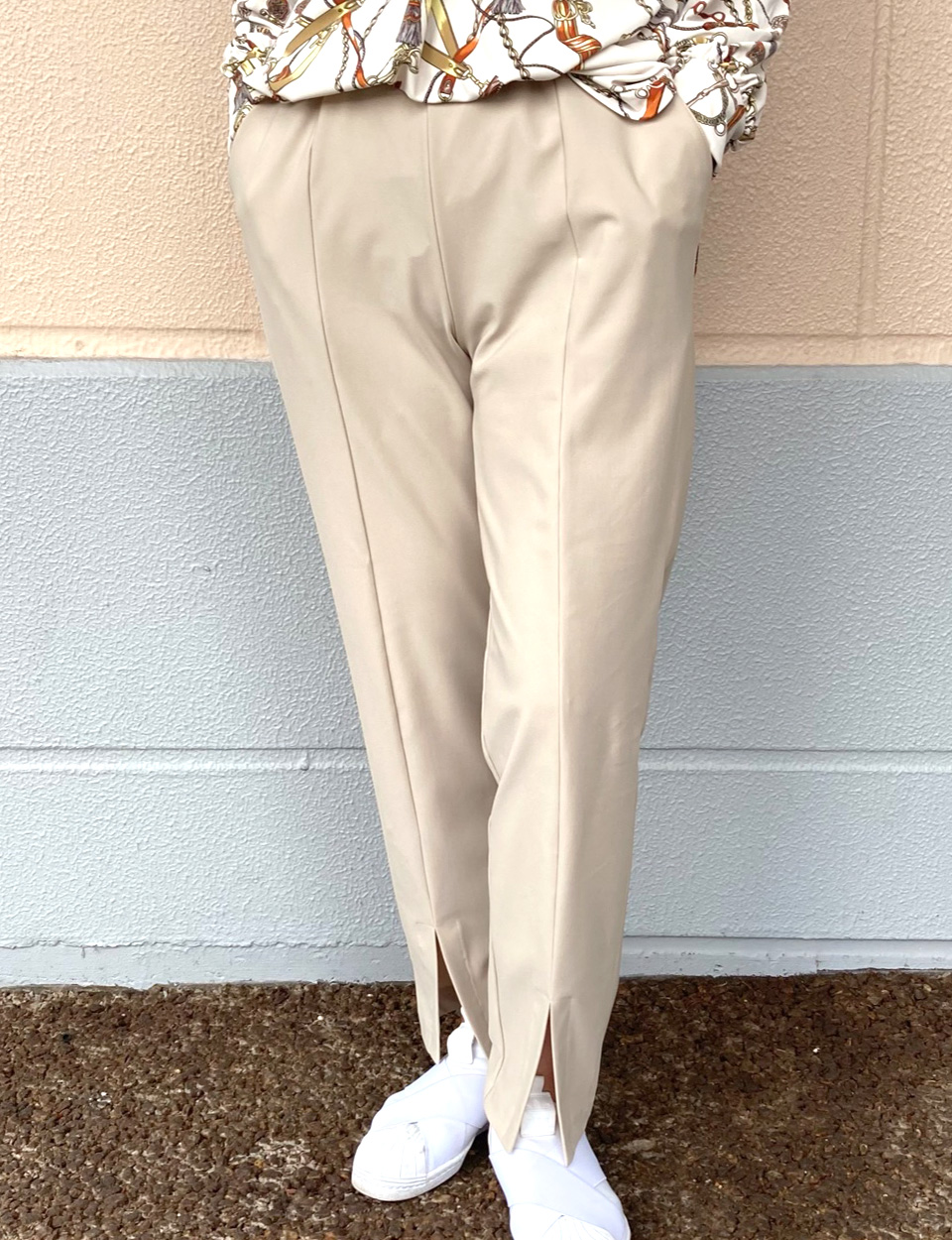 クライ・ムキ式ソーイングスクールのフリーパターン PT-513 スリットパンツ