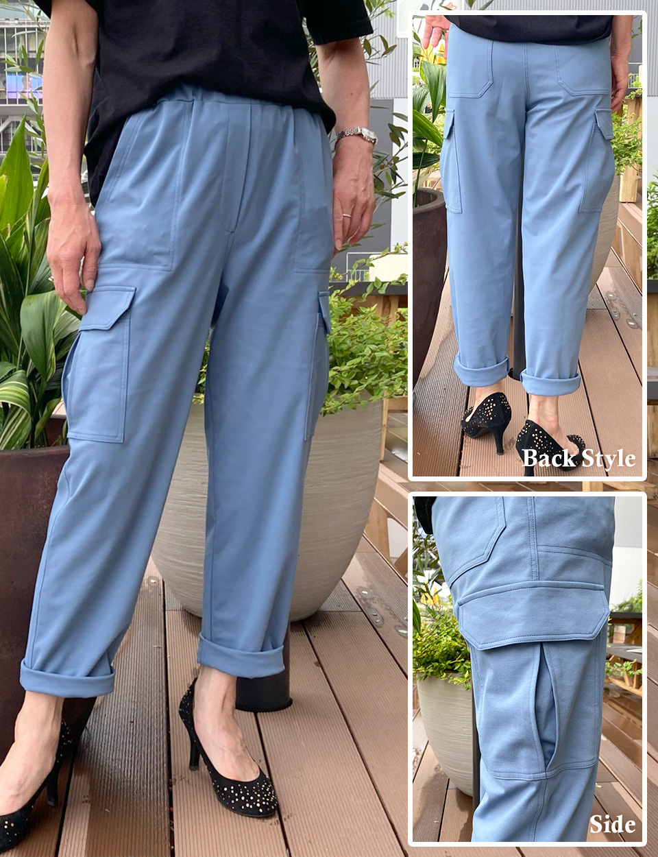 クライ・ムキ式ソーイングスクールのフリーパターン PT-518 ワークパンツ