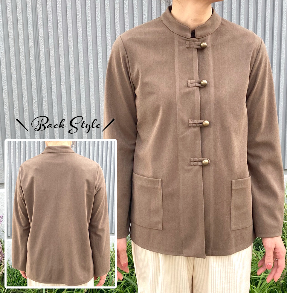 クライ・ムキ式ソーイングスクールのフリーパターン JK-526 シノワズリージャケット