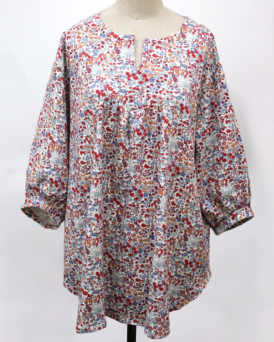 クライ・ムキ式ソーイングスクールのフリーパターン LT-565 ヨークチュニック