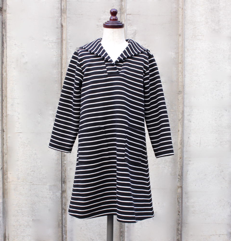 クライ・ムキ式ソーイングスクールのフリーパターン KOP-570 セーラーワンピ