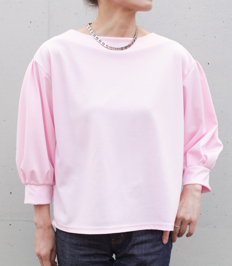 クライ・ムキ式ソーイングスクールのフリーパターン T-582 ぽわん袖プル