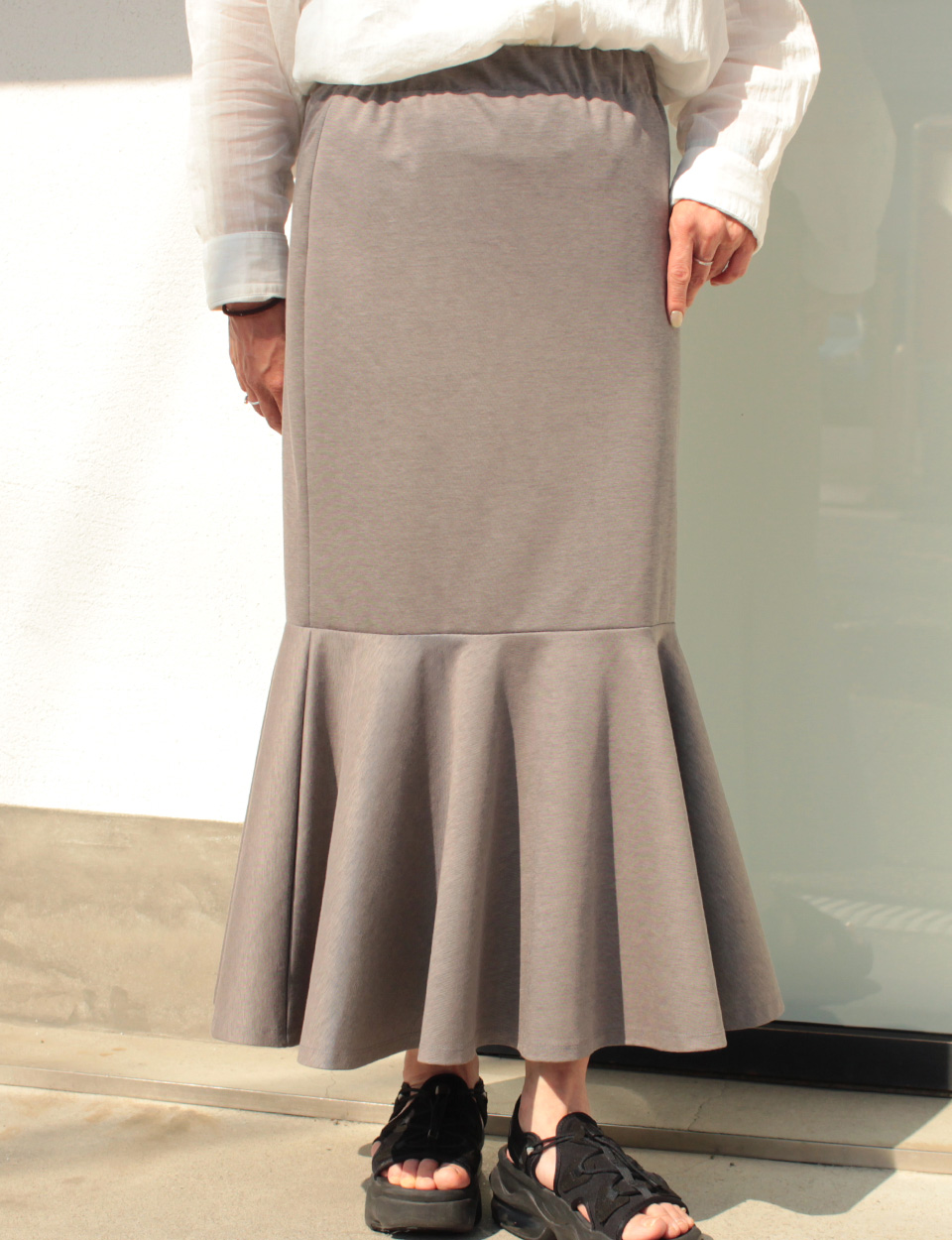 クライ・ムキ式ソーイングスクールのフリーパターン SK-600 裾フレアスカート
