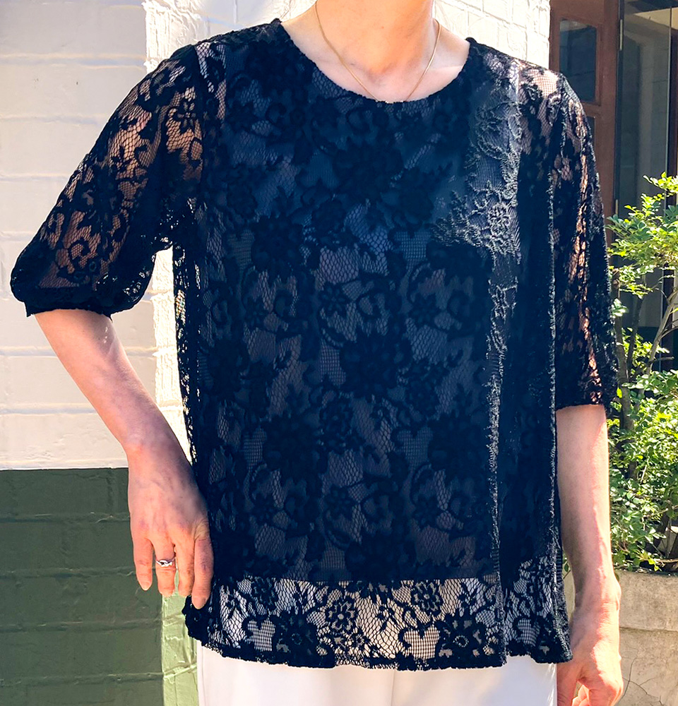 クライ・ムキ式ソーイングスクールのフリーパターン T-602 アンダー付きブラウス