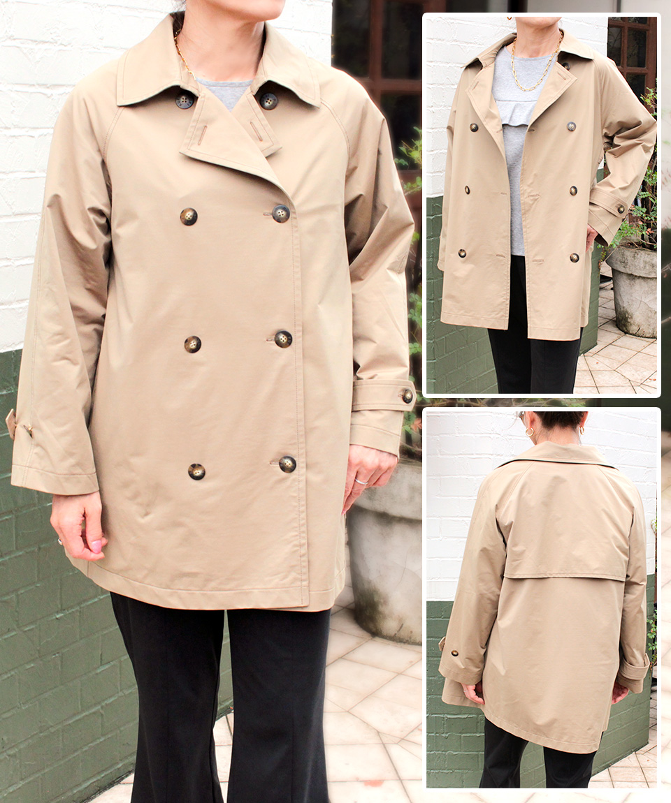 クライ・ムキ式ソーイングスクールのフリーパターン CT-606 ショートトレンチ