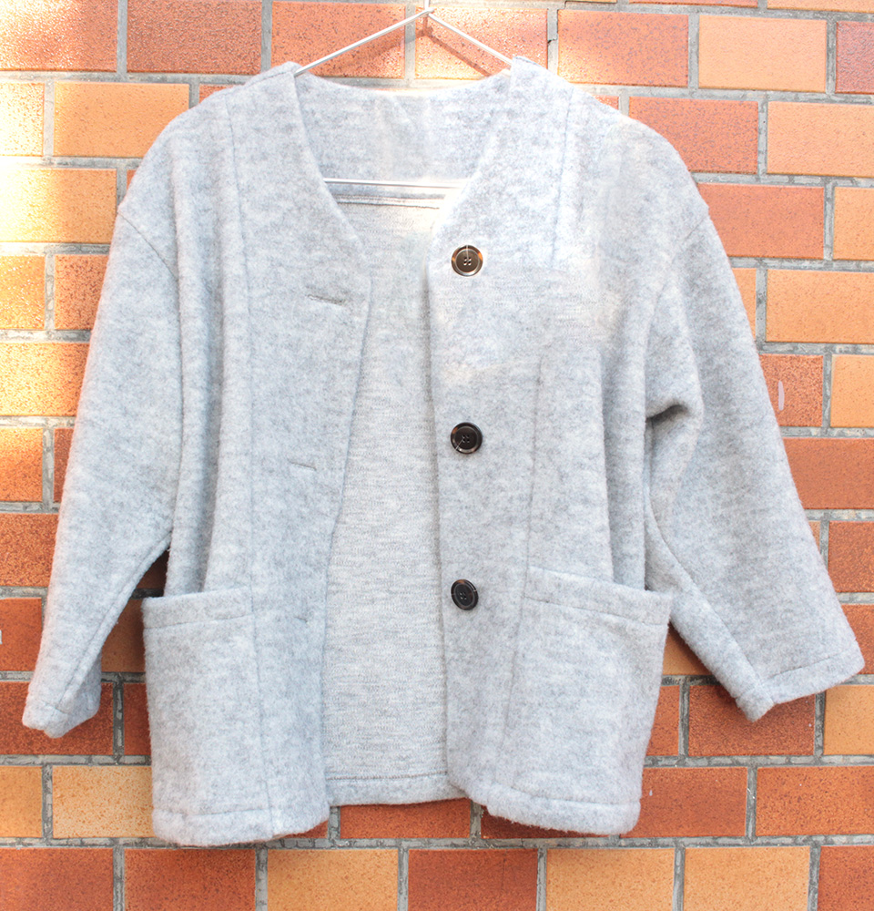 クライ・ムキ式ソーイングスクールのフリーパターン KJK-621 キッズリラックスジャケット