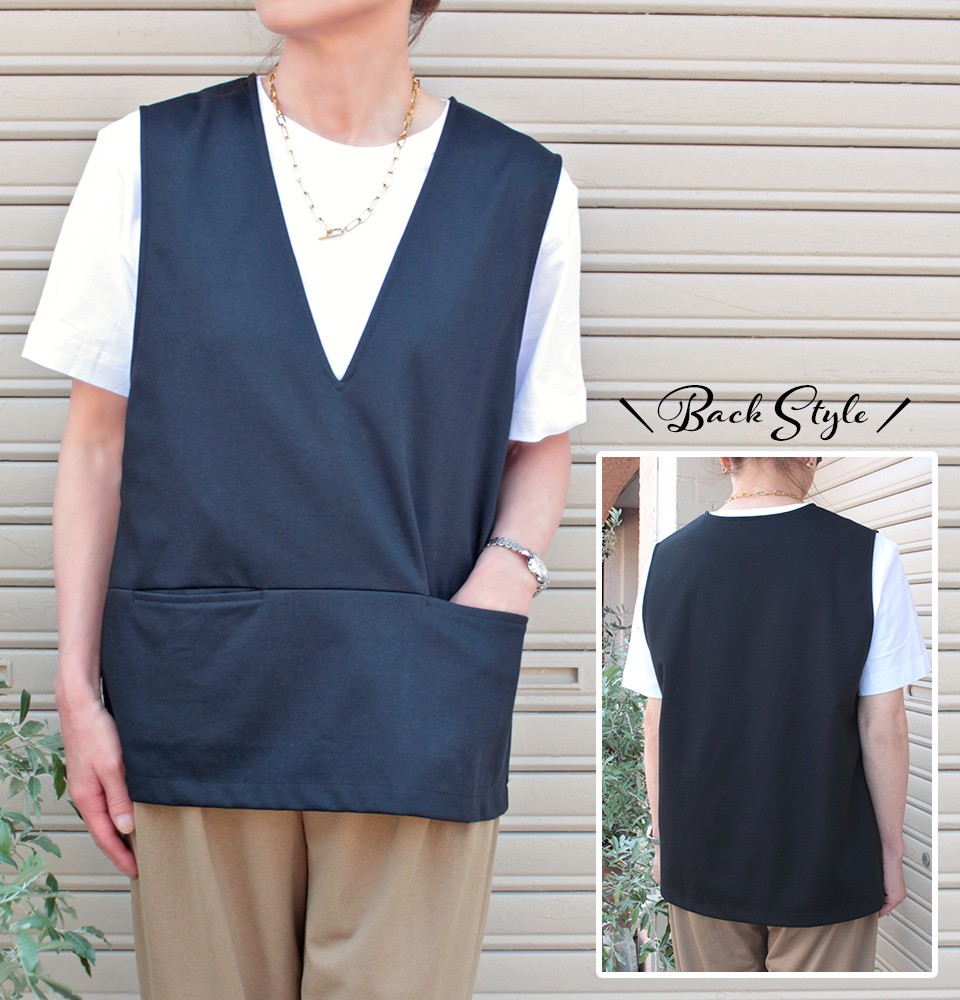 クライ・ムキ式ソーイングスクールのフリーパターン VE-642 Ｖプルオーバー