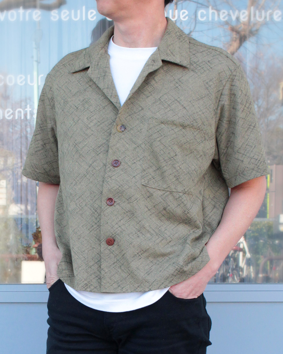 クライ・ムキ式ソーイングスクールのフリーパターン MT-675 メンズオーバーシャツ