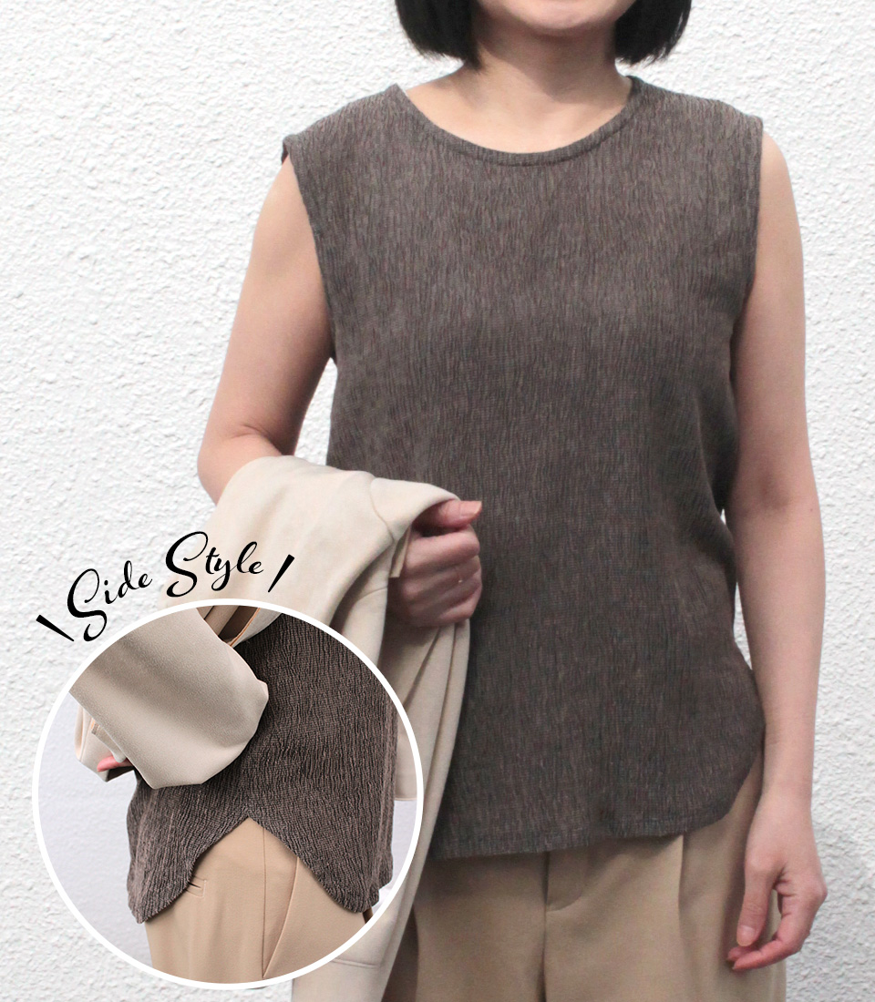 クライ・ムキ式ソーイングスクールのフリーパターン T-678 ベーシックノースリーブ