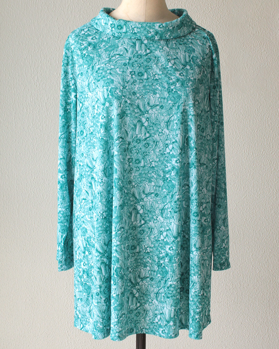 クライ・ムキ式ソーイングスクールのフリーパターン LT-690 ロールカラーＡラインチュニック