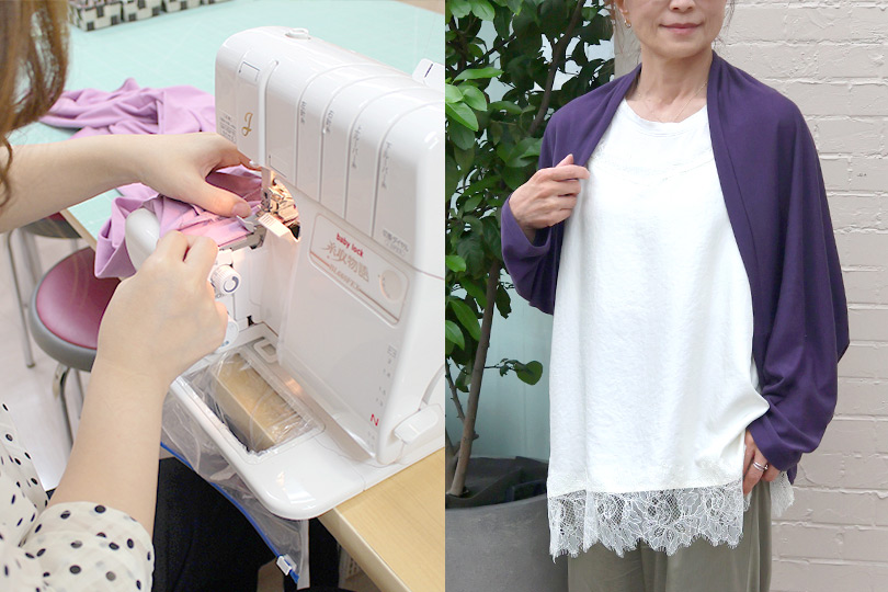 約2時間で1着完成する体験レッスン