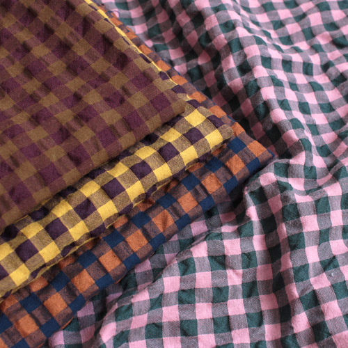 CRA-SEW collection TC先染めギンガムサッカー