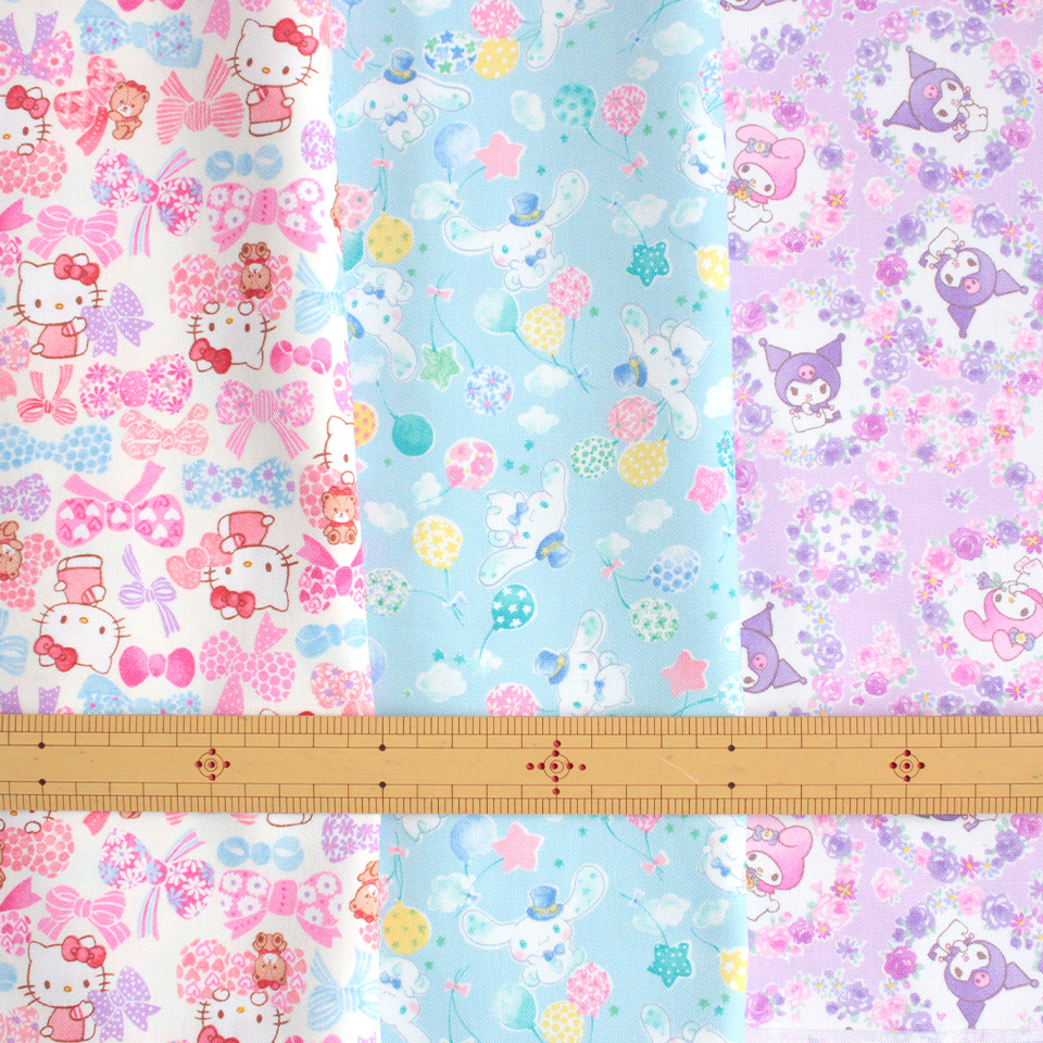 サンリオキャラクターズ×ソノピエナ オックスプリント生地